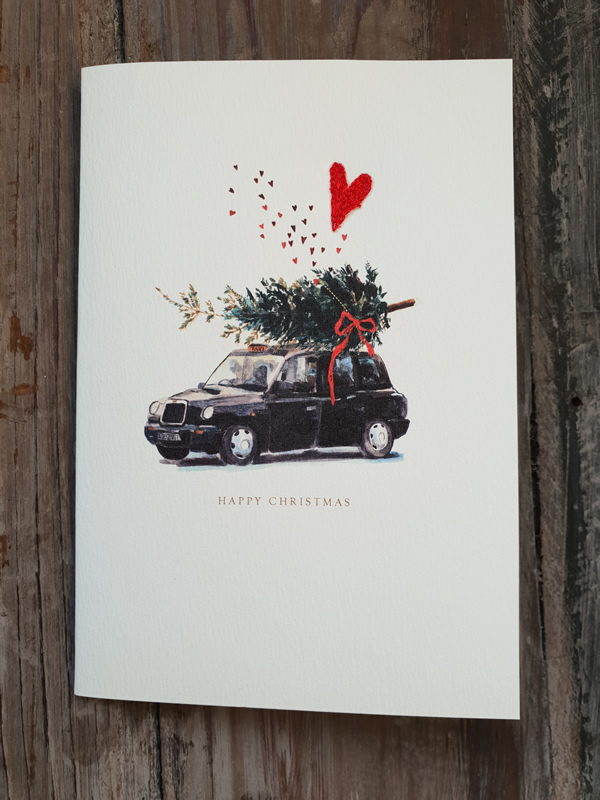 Black Cab Card Sally Bourne Interiors London